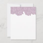 Roze Hydrangea Antwoordkaart RSVP Kaartje (Achterkant)