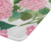 Roze Hydrangea Aquarel Bloemstuk Kust Snijplank (Hoek)