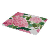 Roze Hydrangea Aquarel Bloemstuk Kust Snijplank (Hoek)