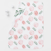 Roze Hydrangea Baby Blanket