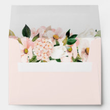 Roze Hydrangea Bloem 5x7 Envelop