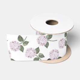Roze Hydrangea Bloem Bloemstuk Satijnen Lint