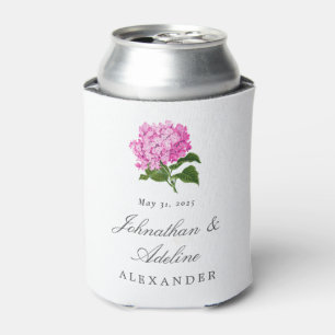 Roze Hydrangea Bloem Bruiloft Favor Blikjeskoeler