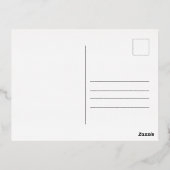 Roze Hydrangea Bloem Gelukkig Nieuwjaar 2025 Goud Folie Feestdagen Briefkaart (Achterkant)