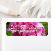 Roze Hydrangea Bloem Mailing Label (Insitu)