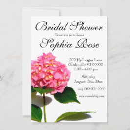 Roze Hydrangea bloem roze bloem Bruids douche Kaart