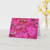 Roze Hydrangea bloemblaadjes Close-up Art Note Kaa Kaart (Gele Bloem)