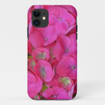 Roze Hydrangea Bloemblaadjes Telefoon Case