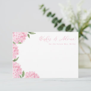 Roze Hydrangea Bloemen Bloemen Bloemen Floral Advi Informatiekaartje