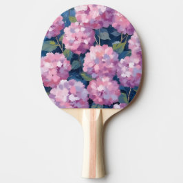 Roze Hydrangea Bloemen Tafeltennisbatje