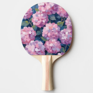 Roze Hydrangea Bloemen Tafeltennisbatje