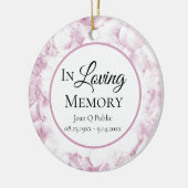 Roze Hydrangea Bloemen Waterverf Memorial Keramisch Ornament (Links)