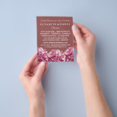 Roze Hydrangea, Bloemenindustrie Adverteren Flyer (Hand)