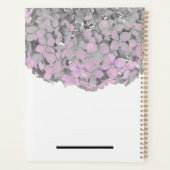 Roze Hydrangea Bloemige Gepersonaliseerde Planner (Achterkant)