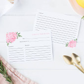 Roze Hydrangea Bloom Recept Kaart