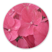 Roze hydrangea Blossoms Ceramic Knob. Keramische Knop (Voorkant)