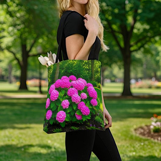 Roze Hydrangea Boodschappentas Tote Bag