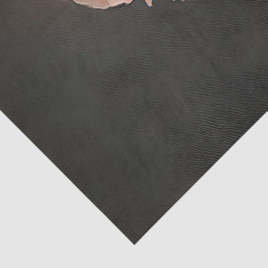 Roze Hydrangea Botanische Schilderij Decoupage Tissuepapier (Detail)