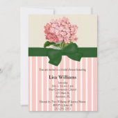 Roze hydrangea Bridal Shower Kaart (Voorkant)