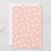 Roze hydrangea Bridal Shower Kaart (Achterkant)