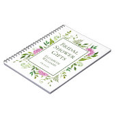 Roze Hydrangea Bruidscadeaus Notitieboek (Linkerzijde)