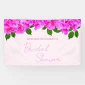 Roze Hydrangea Bruidsshowers Spandoek (Horizontaal)
