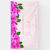 Roze Hydrangea Bruidsshowers Spandoek (Verticaal)