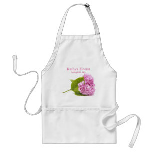 Roze hydrangea Business / Personal Use Flower Standaard Schort