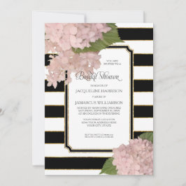  Roze Hydrangea Classy Modern Vrijgezellenfeest Kaart