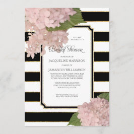 Roze Hydrangea Classy Modern Vrijgezellenfeest Kaart