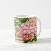 Roze Hydrangea Clusters Koffiemok (Voorkant rechts)