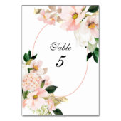 Roze Hydrangea Cosmos Witte Tulpen Kaart (Voorkant)