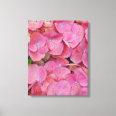 Roze hydrangea Flowers Canvas Afdruk (Voorkant)