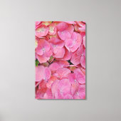 Roze hydrangea Flowers Canvas Afdruk (Voorkant)