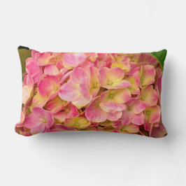 Roze hydrangea Flowers Lumbar Pillow Kussen