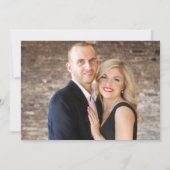 Roze Hydrangea foto Save The Date (Achterkant)
