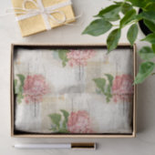  Roze Hydrangea, Frans tissuepapier (Geschenk)