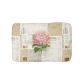 Roze Hydrangea Franse Ephemera Rug Badmat (Voorkant)