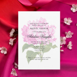 Roze Hydrangea Grandmillennial Bruidsmeisjesfeestj Kaart