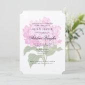 Roze Hydrangea Grandmillennial Bruidsmeisjesfeestj Kaart (Staand voorkant)