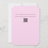 Roze Hydrangea Grandmillennial Bruidsmeisjesfeestj Kaart (Achterkant)
