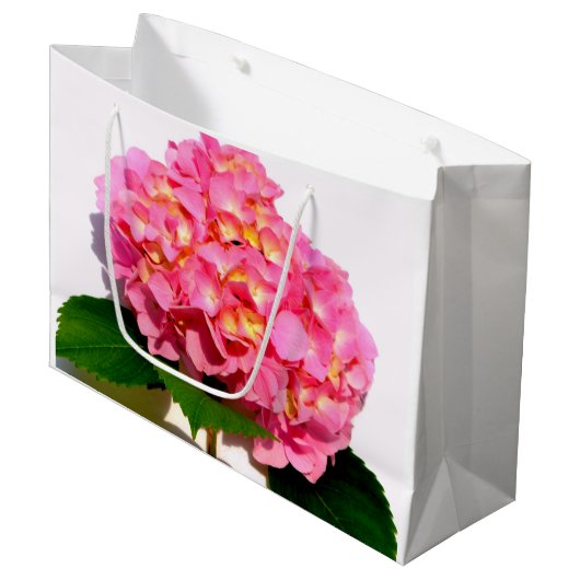 Roze hydrangea groot cadeauzakje (Voorkant Gekanteld)