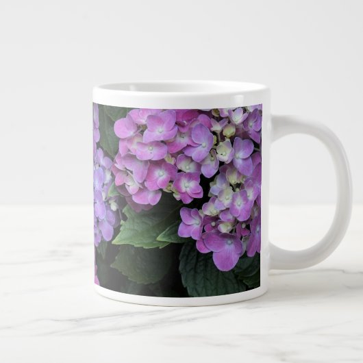 Roze hydrangea grote koffiekop (Rechts)