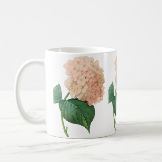  Roze hydrangea Hortensia Bloem door Redoute Koffiemok (Links)