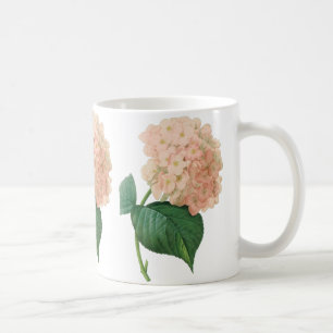 Roze hydrangea Hortensia Bloem door Redoute Koffiemok