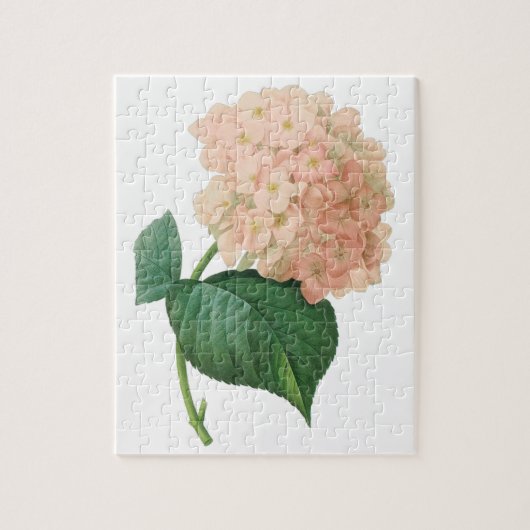  Roze hydrangea Hortensia Bloem door Redoute Legpuzzel (Verticaal)