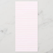 Roze Hydrangea Huwelijksdiner, hoog Menu (Achterkant)