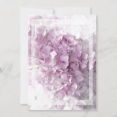 Roze Hydrangea Huwelijksjubileum Feest Kaart (Achterkant)