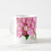Roze hydrangea in een Mok met glasvet (Voorkant links)