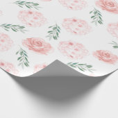 Roze Hydrangea Inpakpapier (Hoek)